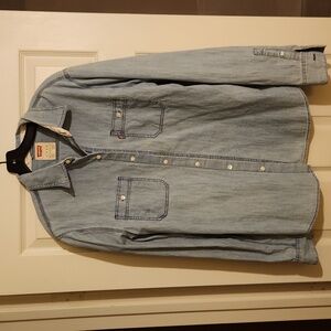 Mens Levi's denim button down